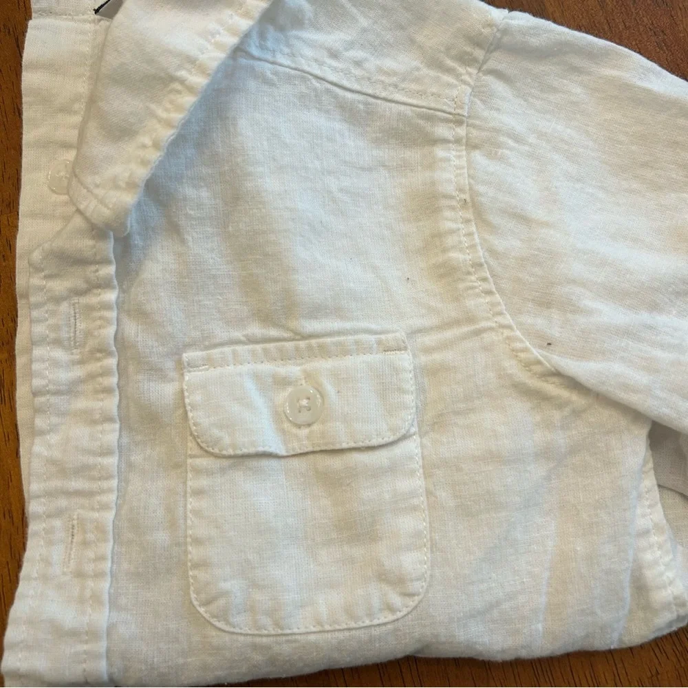 White Linen Blend Button Up Shirt Bundle | 4T Boys | 2-Pack | Old Navy